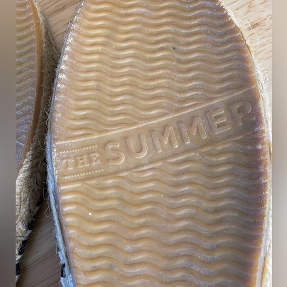 Soludos white and black striped espadrilles size 40 9.5 - Picture 5 of 8